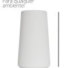 Mini Garrafa Lisa Artesanal 10x6,5m em Cimento Branco