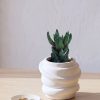 Mini Vaso Saturno Artesanal 7,5x6cm Em Resina Mineral