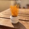 Mini Vaso Saturno Artesanal 7,5x6cm Em Resina Mineral