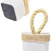 Peso de Porta Artesanal Cubo 1,5Kg Concreto com Base Anti Risco