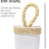 Peso de Porta Artesanal Cubo 1,5Kg Concreto com Base Anti Risco