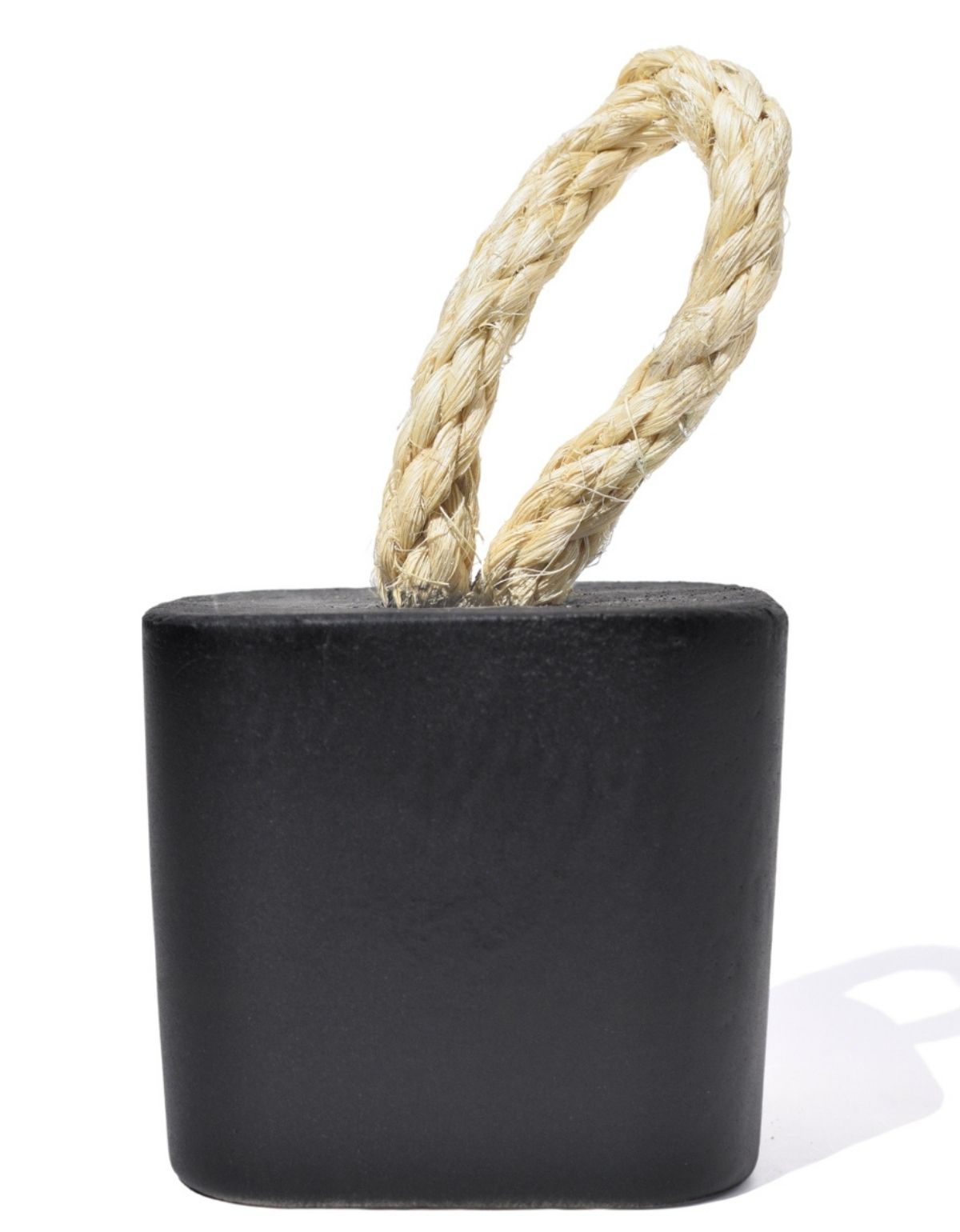 Peso de Porta Artesanal Cubo 1,5Kg Concreto com Base Anti Risco