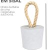 Peso de Porta Artesanal 1,3Kg Concreto com Base Anti Risco