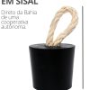 Peso de Porta Artesanal 1,3Kg Concreto com Base Anti Risco