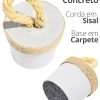 Peso de Porta Artesanal 1,3Kg Concreto com Base Anti Risco
