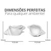 Porta Objetos Artesanal Concha Listras 11,5x7,5cm Em Resina Mineral