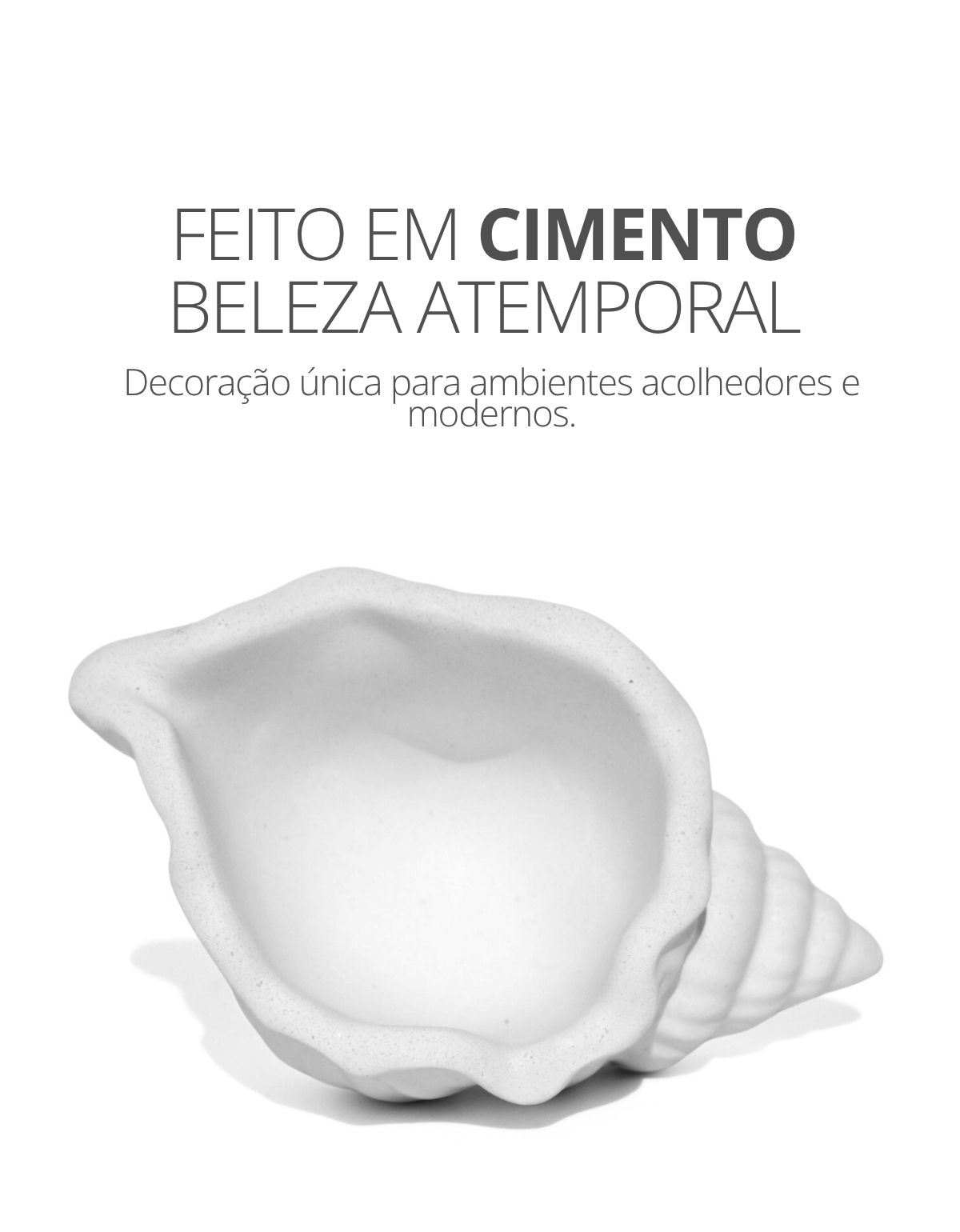 Porta Objetos Artesanal Concha Listras 11,5x7,5cm Em Resina Mineral