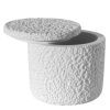 Pote Texturizado 7x9 cm Site ALETA 10 Pote Texturizado Clássico P Artesanal 7x9cm Em Resina Mineral