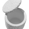 Pote Texturizado 7x9 cm Site ALETA 4 Pote Texturizado Clássico P Artesanal 7x9cm Em Resina Mineral