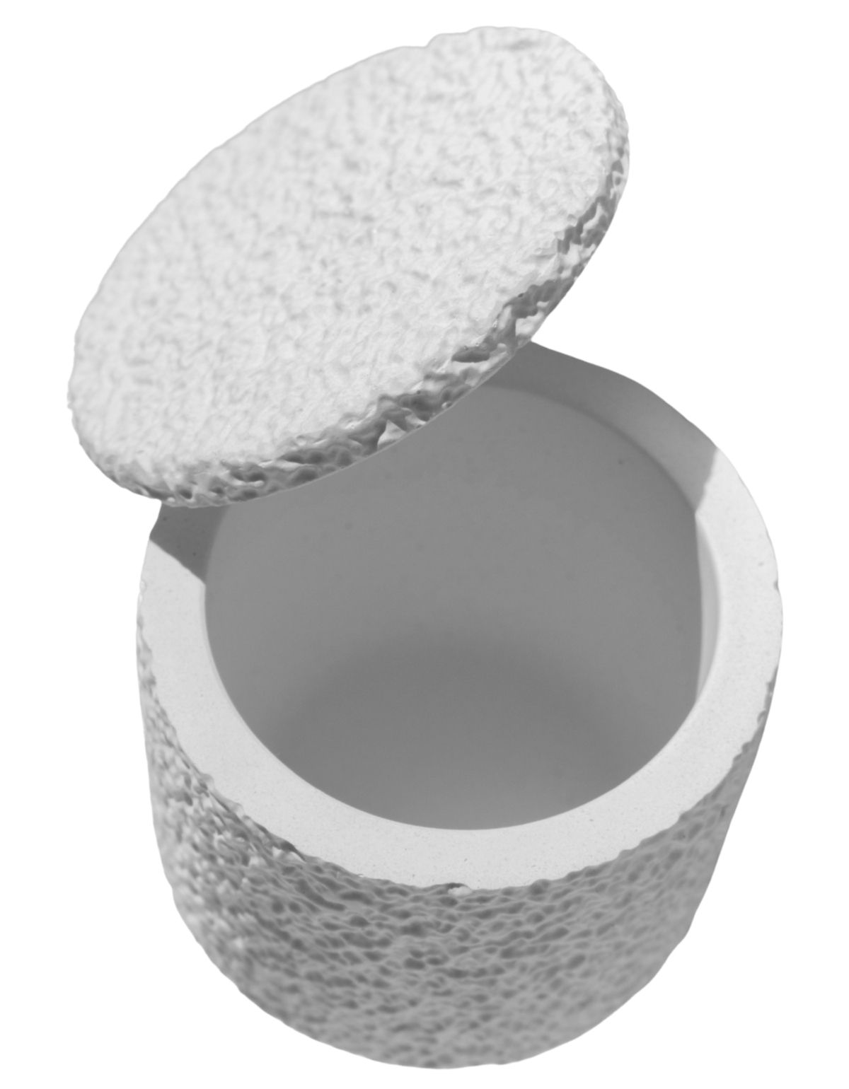 Pote Texturizado 7x9 cm Site ALETA 4 Pote Texturizado Clássico P Artesanal 7x9cm Em Resina Mineral