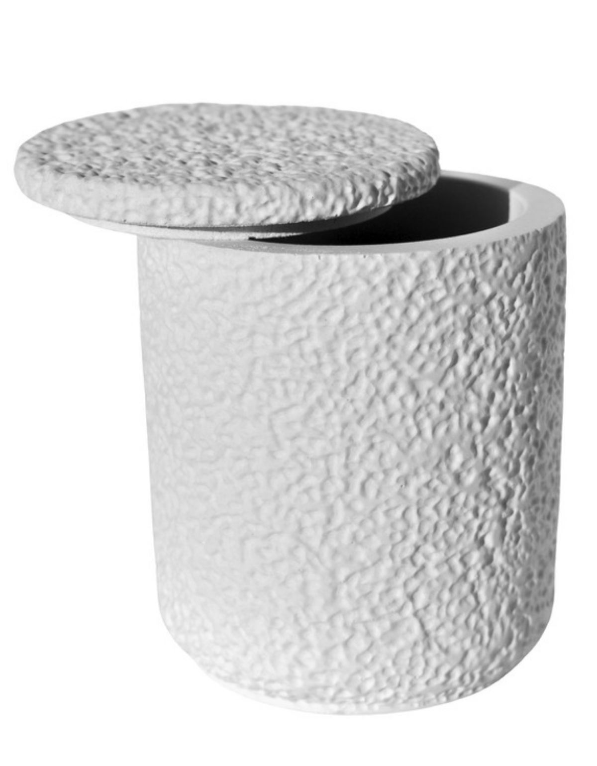 Pote Texturizado Clássico 11cm em Cimento Artesanal