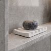 Saboneteira Barra Listras 12cm em Resina Mineral Artesanal