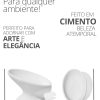 Saboneteira Porta Sabonete Banheiro Moderna Luxo 13cm em Cimento