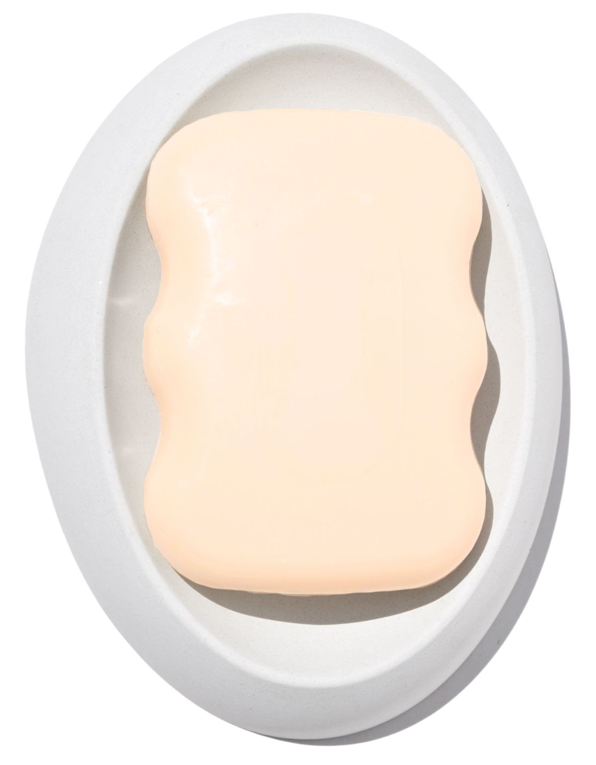 Saboneteira Porta Sabonete Banheiro Oval  Luxo 12,5cm em Cimento