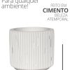 Vaso Decorativo Contemporâneo 7cm Em Cimento Artesanal