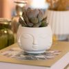 Vaso Decorativo Artesanal Tarsila Site ALETA 3 Vaso Decorativo Tarsila 10cm Artesanal Em Cimento