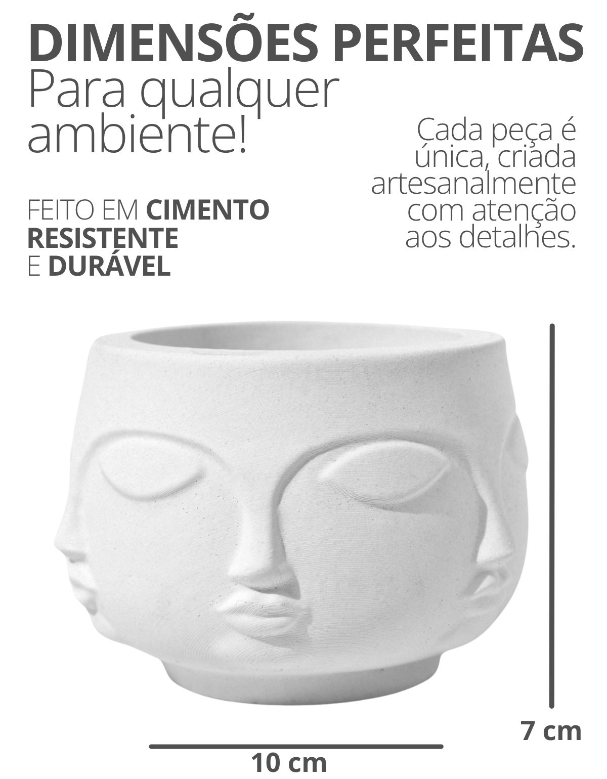 Vaso Decorativo Artesanal Tarsila Site ALETA 5 Vaso Decorativo Tarsila 10cm Artesanal Em Cimento