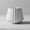 Vaso Decorativo Diamante Artesanal 10,5x13cm Em Cimento