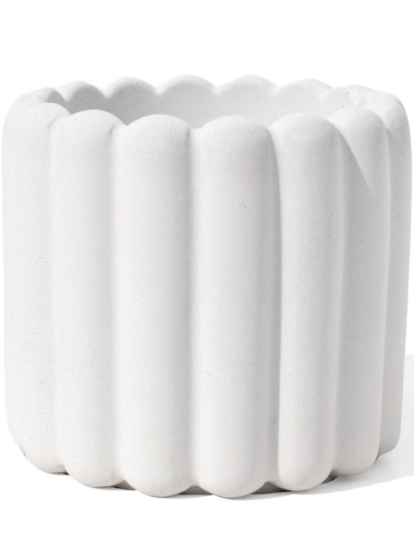 Vaso Decorativo Tulipa 8cm Artesanal em Cimento