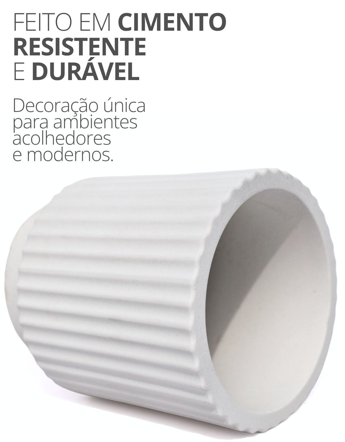 Vaso Decorativo Garrafa Grécia 9,5cm Cimento Artesanal