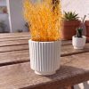Vaso Decorativo Garrafa Grécia 9,5cm Cimento Artesanal
