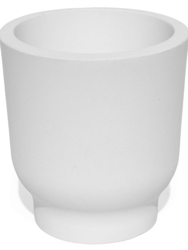 Vaso Decorativo Garrafa Invertida Lisa 9,5cm Em Cimento Artesanal