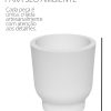 Vaso Decorativo Garrafa Invertida Lisa 9,5cm Em Cimento Artesanal