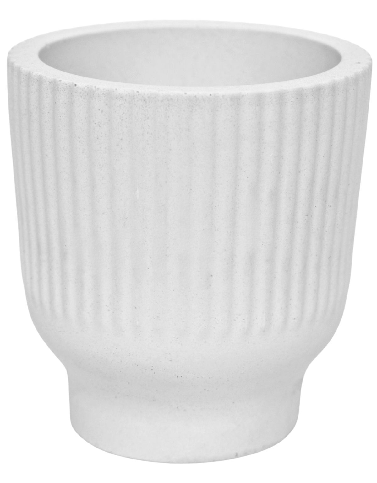 Vaso Decorativo Garrafa Invertida Listras 8cm Cimento Artesanal