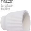 Vaso Decorativo Garrafa Invertida Listras 9,5cm Cimento Artesanal