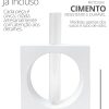 Vaso Decorativo Solitário Cubo Vazado 16,5cm Artesanal em Cimento