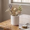 Vaso Decorativo Texturizado 10cm em Cimento Artesanal