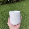 Vaso Decorativo Texturizado 10cm em Cimento Artesanal
