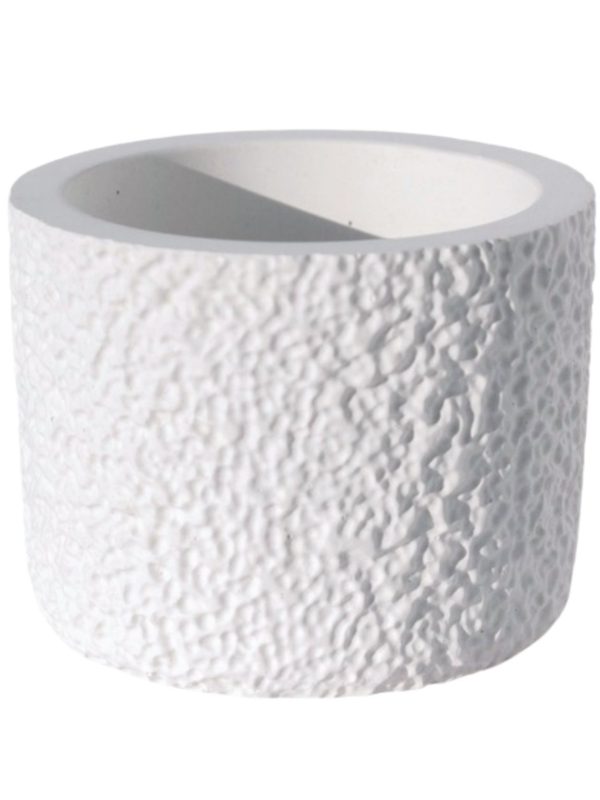 Vaso Decorativo Texturizado 9cm em Cimento Artesanal