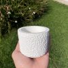 Vaso Decorativo Texturizado 9cm em Cimento Artesanal