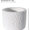Vaso Decorativo Texturizado 9cm em Cimento Artesanal