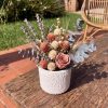 Vaso Decorativo Texturizado 9cm em Cimento Artesanal