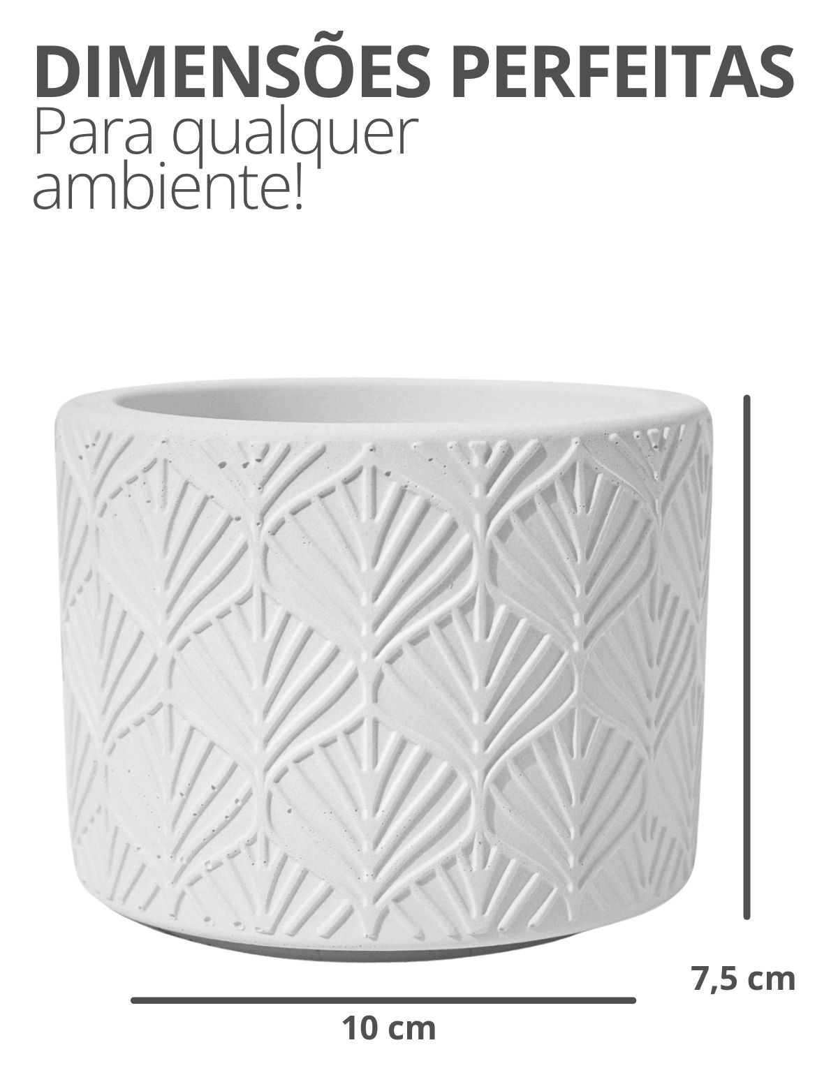 Vaso Estados Artesanal Decorativo 10cm Amazonas em Cimento