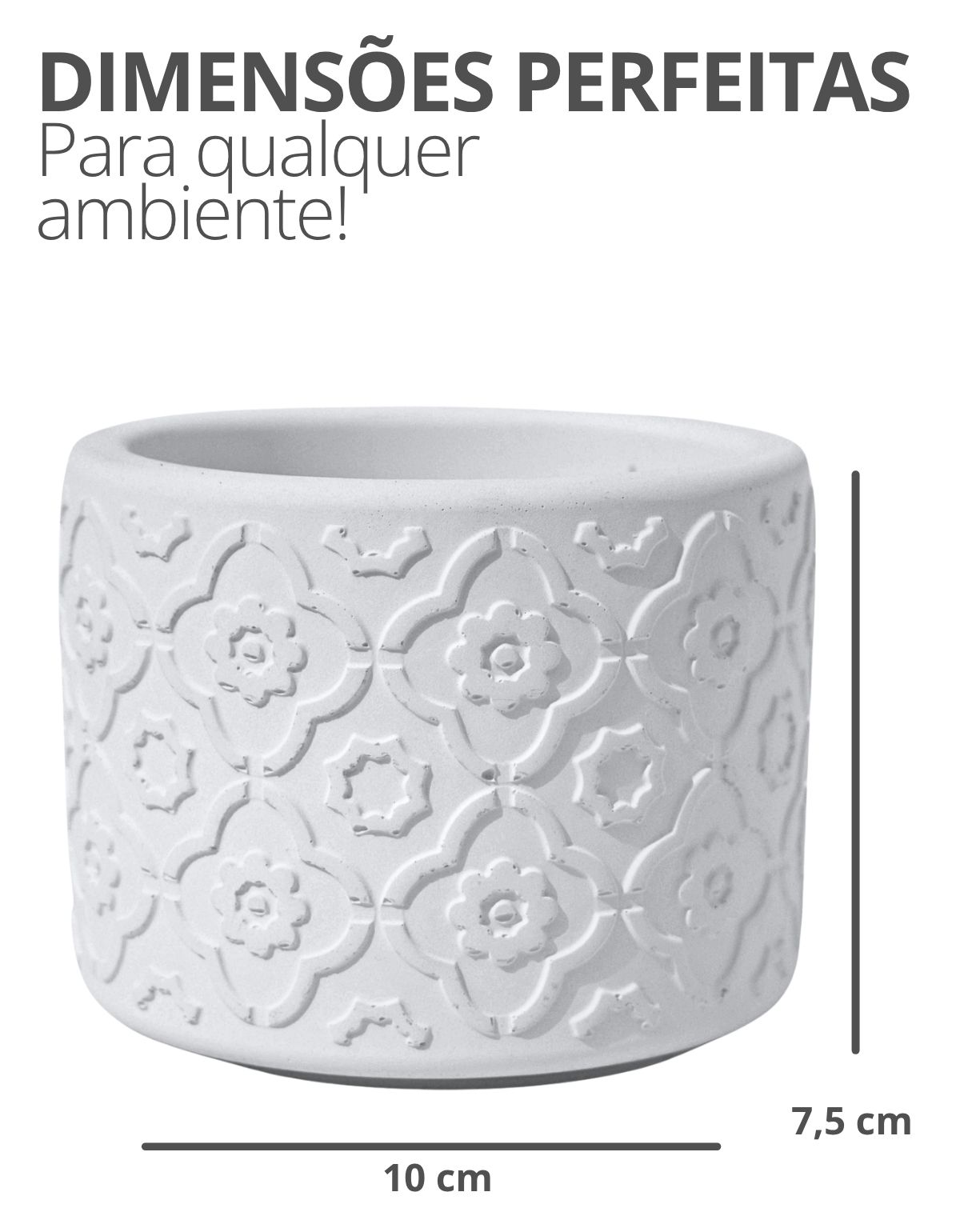 Vaso Estados Artesanal Decor 10cm Rio de Janeiro em Cimento