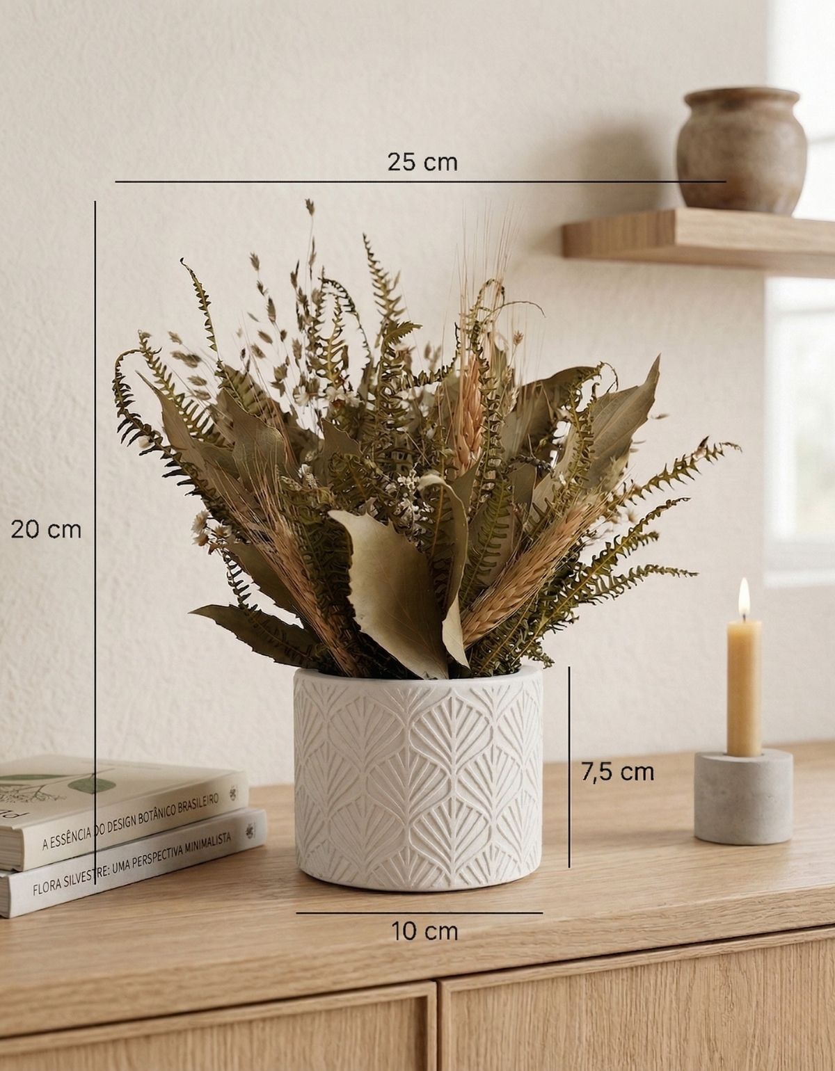 Vaso Estados Artesanal Decorativo 10cm Amazonas em Cimento