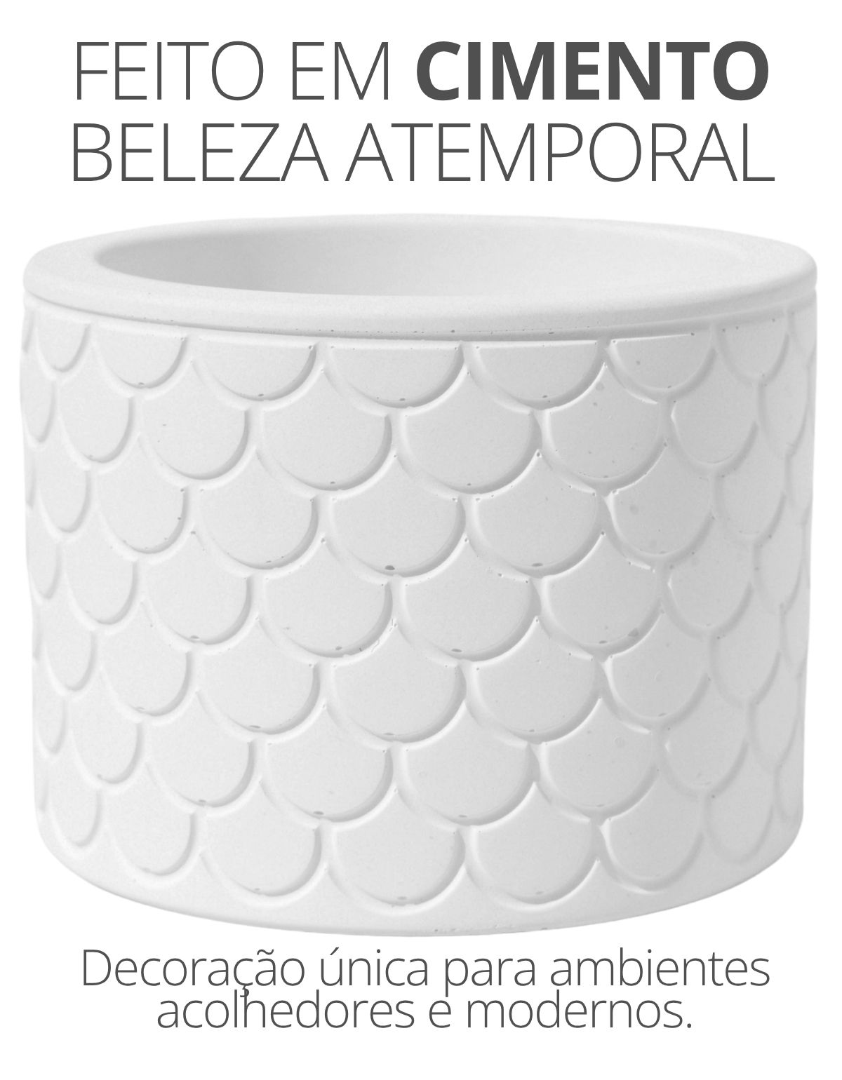 Vaso Estados Artesanal Decorativo 10cm São Paulo em Cimento