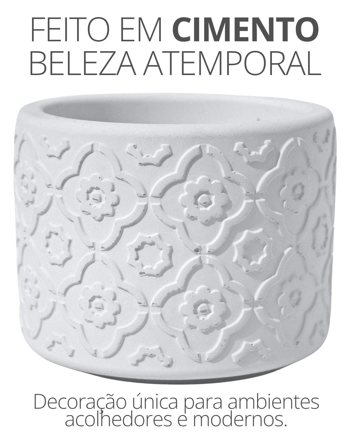 Vaso Estados Artesanal Decor 10cm Rio de Janeiro em Cimento