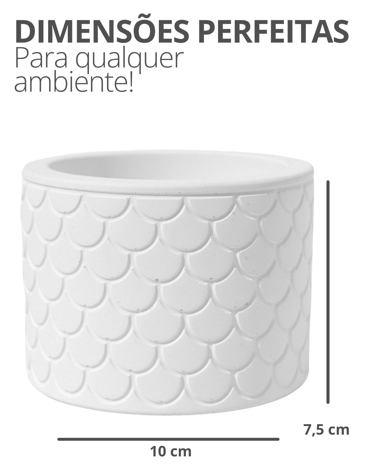 Vaso Estados Artesanal Decorativo 10cm São Paulo em Cimento