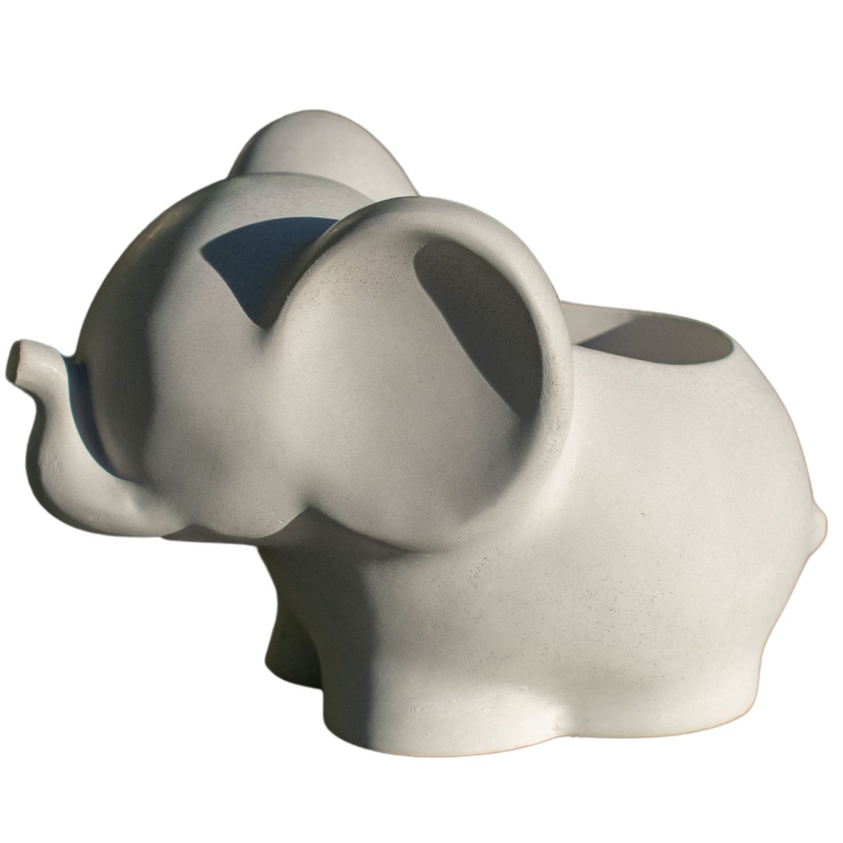 Vaso Decorativo Elefante 12cm Cimento Artesanal