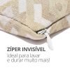Peso de Porta Decorativo Almofada 1Kg Areia Geométrica
