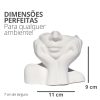 Vaso Decorativo Mão No Rosto 11cm Cimento Artesanal