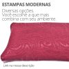 Peso de Porta Decorativo Almofada 1Kg Estampa Ondas Vinho