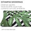 Peso de Porta Decorativo Almofada 1Kg Estampa Tropical Verde