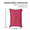 Peso de Porta Decorativo Almofada 1Kg Estampa Ondas Vinho