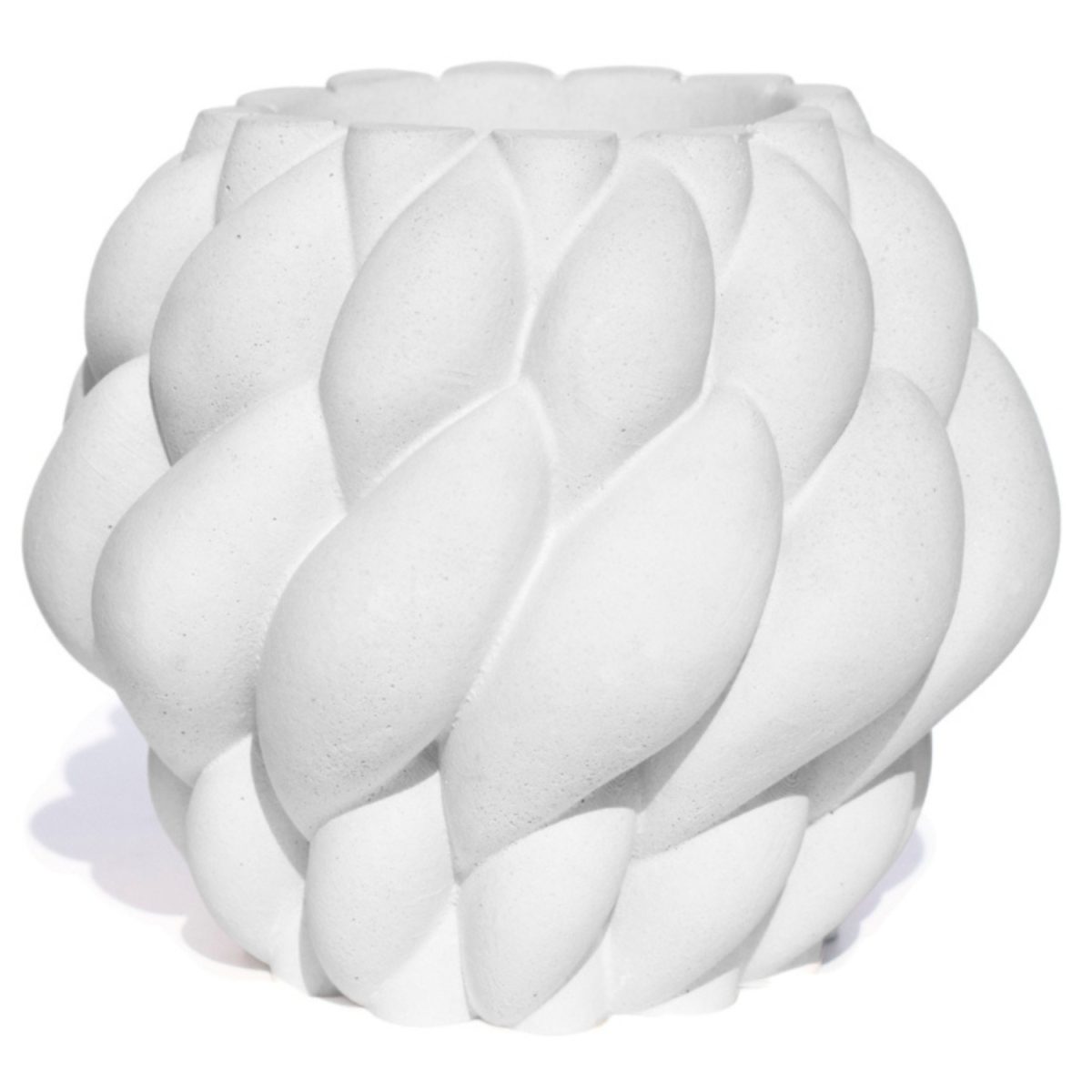 e2f6a925202982f79a214846ba88a180.jpg Vaso Decorativo Novelo 9cm em Cimento Artesanal Sala e Cozinha