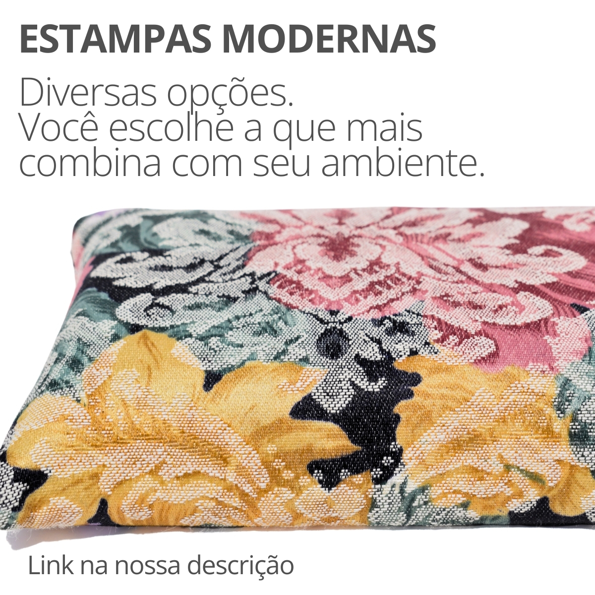 Peso de Porta Decorativo Almofada 1Kg Estampa Provence Dark